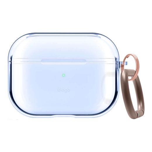 Чехол Elago Clear Case Aqua Blue для Airpods Pro (EAPPCL-HANG-ABL)