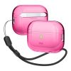 Чехол с ремешком Elago Clear Case with Nylon Lanyard Neon Hotpink для AirPods Pro (2 поколение) (EAPP2CL-BA+ROSTR-NHP)