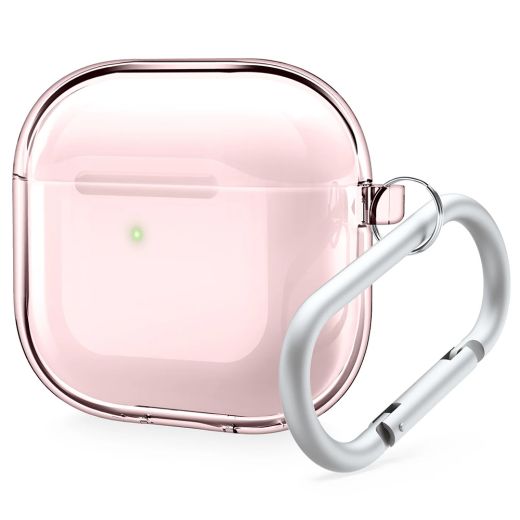 Чехол с карабином Elago Clear Hang Case Lovely Pink для AirPods 4 (2024)