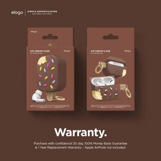 Чохол Elago Ice Cream Case Chocolate (EAPP-ICE-DBR) для Airpods Pro