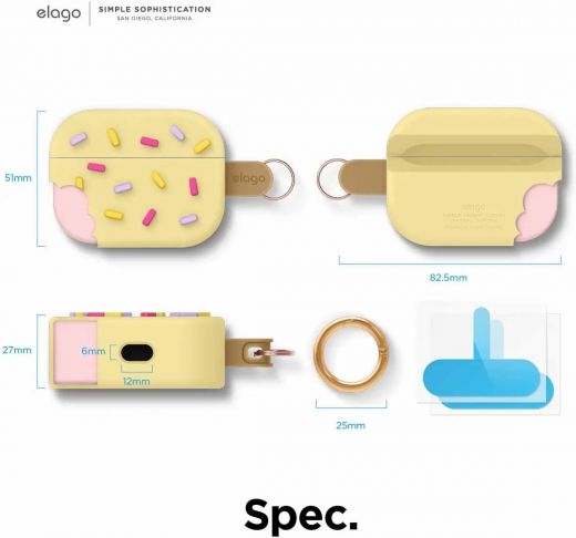 Чохол Elago Ice Cream Case Vanilla (EAPP-ICE-YE) для Airpods Pro