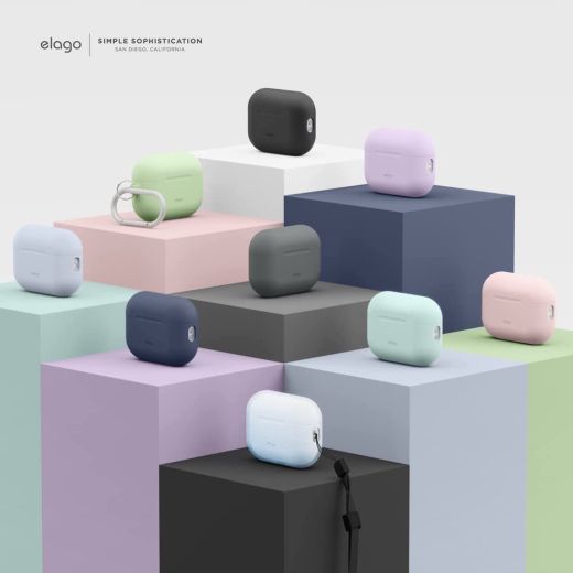 Силиконовый чехол Elago Silicone Base Case Black для AirPods Pro 2 (EAPP2SC-BA-BK)