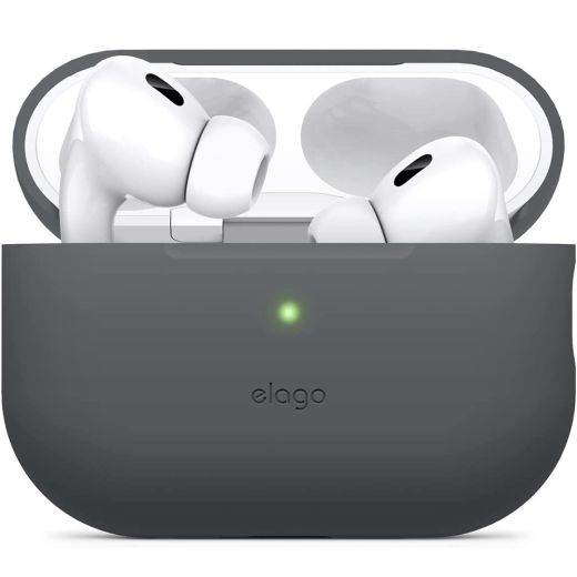 Силіконовий чохол Elago Silicone Base Case Dark Gray для AirPods Pro 2 (EAPP2SC-BA-DGY)