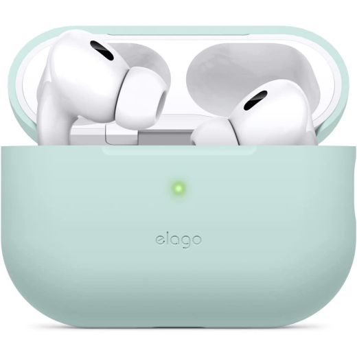 Силиконовый чехол Elago Silicone Base Case Mint для AirPods Pro 2 (EAPP2SC-BA-MT)