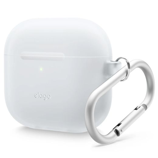 Силіконовий чохол з карабіном Elago Silicone Hang Case Nightglow Blue для AirPods 4 (2024)