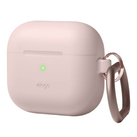Силіконовий чохол Elago Hang Silicone Case Sand Pink для AirPods 3 (EAP3HG-HANG-SPK)