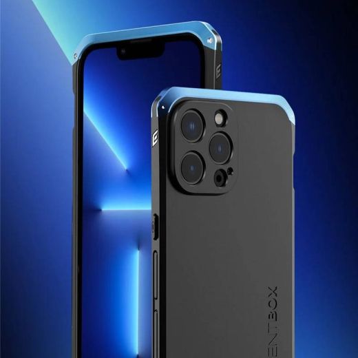 Противоударный чехол Exoticase ElementBox Metal Armor Black Silver для iPhone 16 Pro