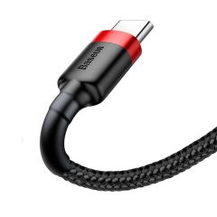 Кабель Baseus Cafule USB-A - Type-C 2A/2m Black/Red (CATKLF-C91)