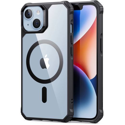 Защитный чехол ESR Air Armor Clear Case with HaloLock Clear Black для iPhone 13 | 14