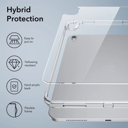 Чохол ESR Classic Hybrid Case Clear для iPad 11'' (2025) | iPad 10.9" (2022)