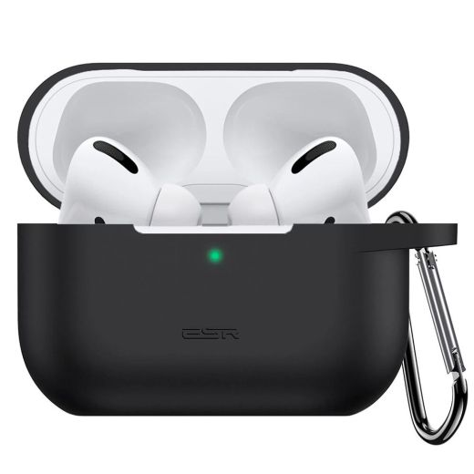 Захисний чохол ESR Case with Keychain Silicone Cover Black для AirPods Pro 2022