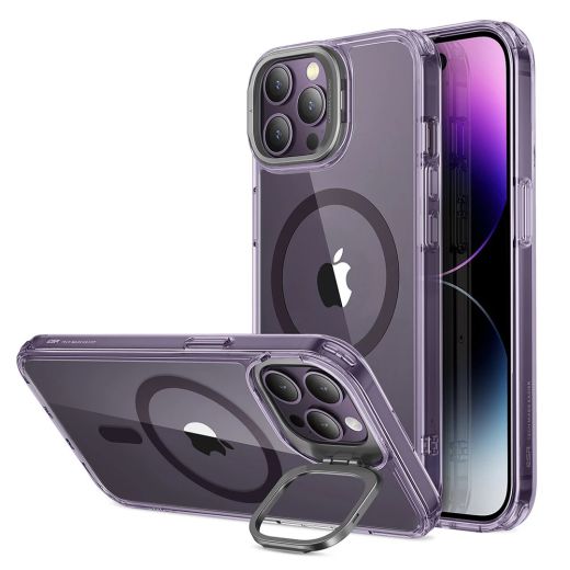 Противоударный чехол ESR Classic Kickstand Case with HaloLock Clear Purple для iPhone 14 Pro 