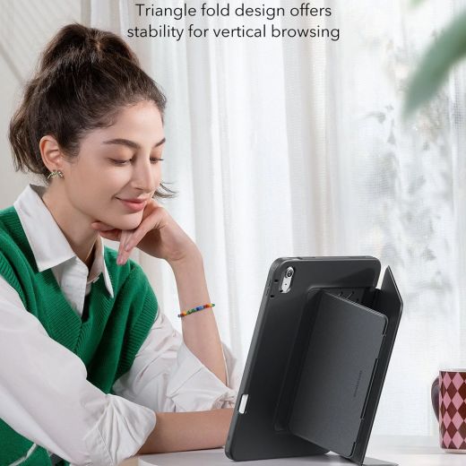 Чохол ESR Flip Magnetic Case with Pencil Holder Pink для iPad 11'' (2025) | iPad 10.9 (2022)