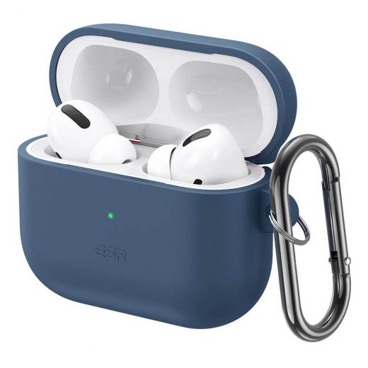 Силіконовий чохол з магнітами ESR HaloLock Magnetic Soft Case Blue для AirPods 3 