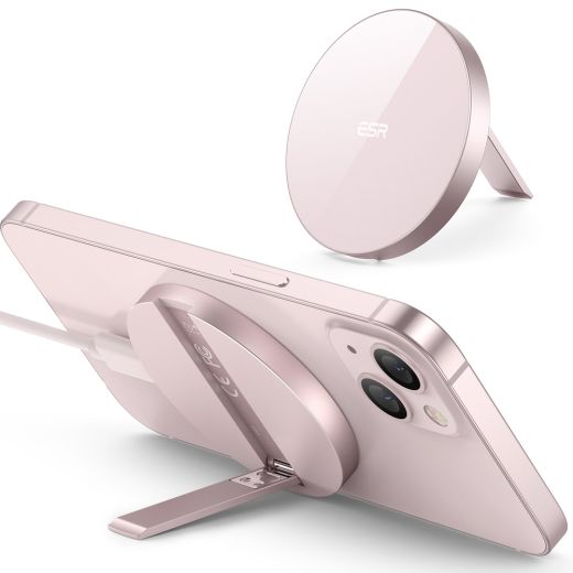 Бездротова зарядка з підставкою ESR HaloLock MagSafe Wireless Charger with Stand Pastel Pink