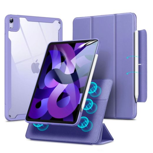 Чехол ESR Rebound Hybrid Case 360 Lavender для iPad Air 10.9" 4 | 5 M1 Chip (2022 | 2020) | iPad Pro 11" M1 | M2 Chip (2021 | 2022)