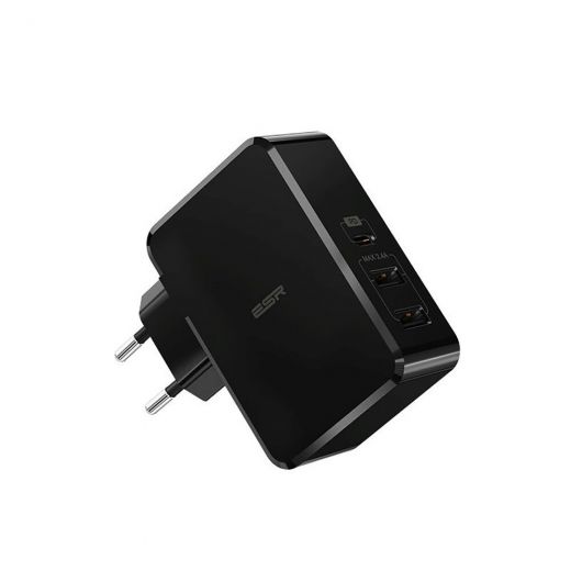 Швидка зарядка ESR USB Type-C PD + 2 USB Wall Charger Black (EU)