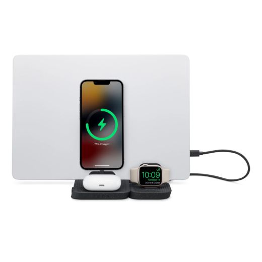 Модульна зарядна станція Zens 4 в 1 Modular Wireless Charger with iPad Charging Stand Black (ZEAPM03/00)