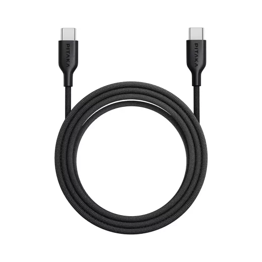 Кабель Pitaka Flex Braided USB-C to USB-C Cable 1м Black (FB2301B)
