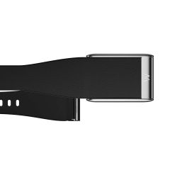 Шкіряний ремінець Whoop LeatherLuxe Band Tapered Black with Titanium (Size L) для WHOOP 5.0