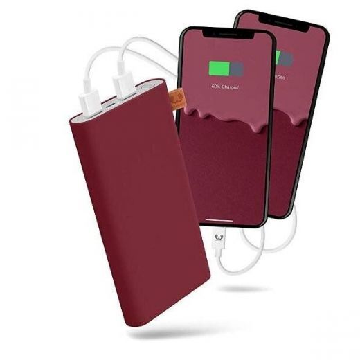 Повербанк (Внешний аккумулятор) с беспроводной зарядкой Fresh 'N Rebel Powerbank V2 12000 mAh Ruby (2PB4500RU)