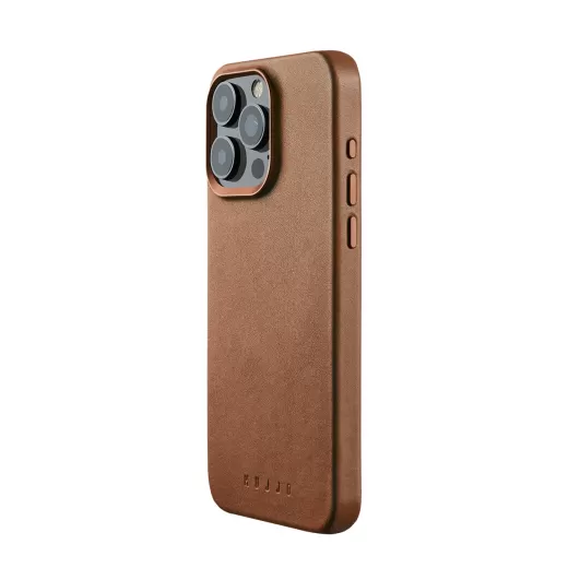 Шкіряний чохол Mujjo Full Leather Case Dark Tan для iPhone 15 Pro