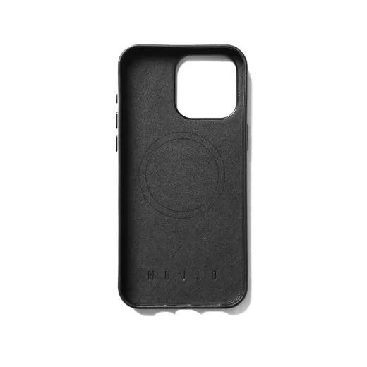 Кожаный чехол Mujjo Full Leather Wallet Case Black для iPhone 15 Pro