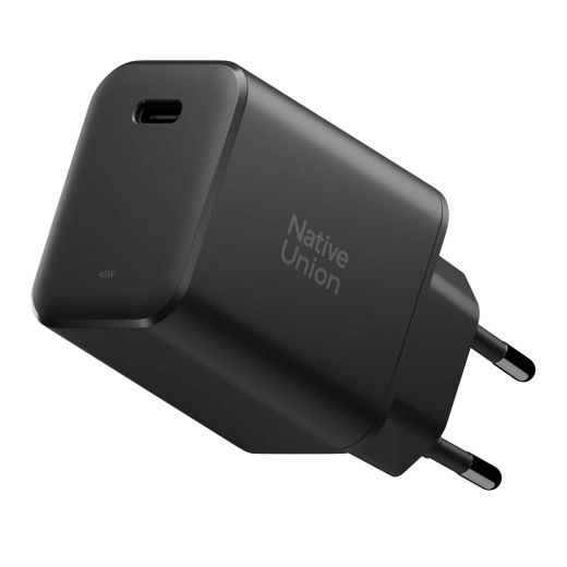 Швидка зарядка Native Union Fast GaN Charger PD 45W Black (FAST-PD45-BLK-EU)