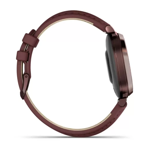 Смарт-годинник Garmin Lily 2 Classic Dark Bronze with Mulberry Leather Band (010-02839-03)