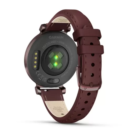 Смарт-годинник Garmin Lily 2 Classic Dark Bronze with Mulberry Leather Band (010-02839-03)