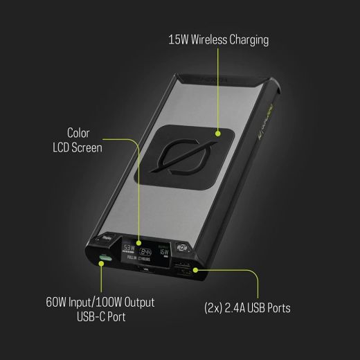 Повербанк с беспроводной зарядкой Goal Zero Sherpa 100PD Wireless Portable Power Bank 100W 25600mAh (4th Generation)