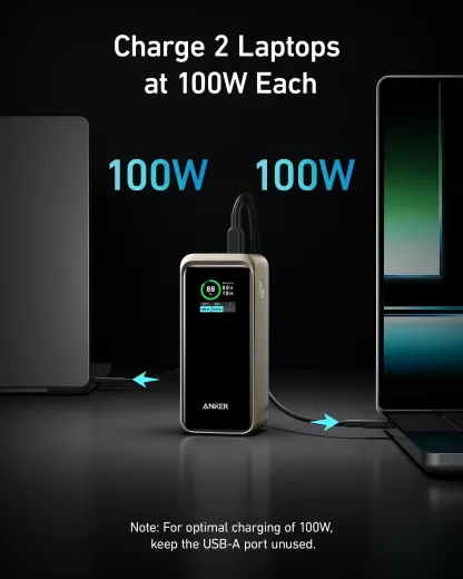 Повербанк Anker Prime 20,000mAh Power Bank (200W) Champagne