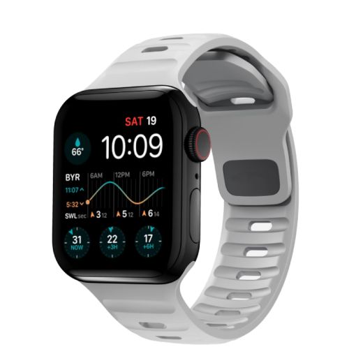Силіконовий ремінець CasePro Sport Band Grey для Apple Watch 42мм | 41мм | 40мм