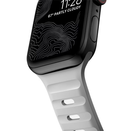 Силиконовый ремешок CasePro Sport Band Grey для Apple Watch 49мм | 45мм | 44мм