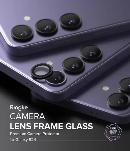 Защитное стекло для камеры Ringke Lens Protector | Camera Lens Frame Glass для Samsung S24