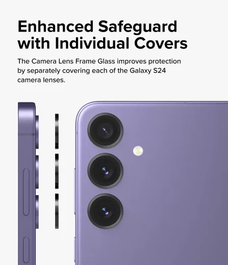 Защитное стекло для камеры Ringke Lens Protector | Camera Lens Frame Glass для Samsung S24