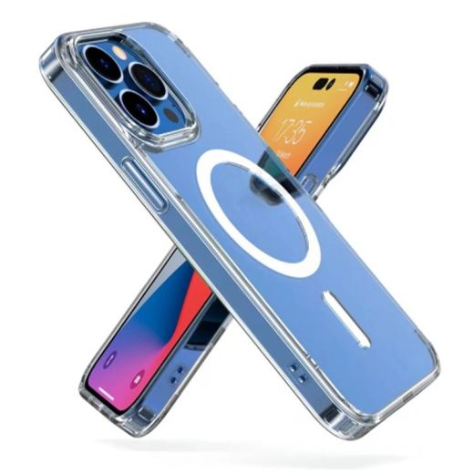 Прозрачный чехол Mutural Jingtou series Magsafe TPU + PC Transparent для iPhone 14 Pro