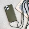 Силиконовый чехол с ремешком CasePro Silicon Green для iPhone 13 Pro Max