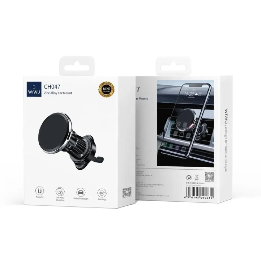Автотримач WIWU CH047 Zinc Alloy Car Mount Black