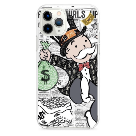 Прозорий чохол Hustle Case Monopoly Wallpaper Clear для iPhone 13 Pro