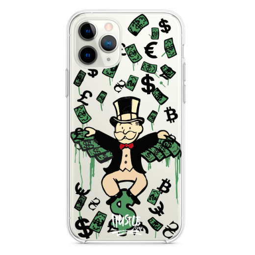 Прозорий чохол Hustle Case Monopoly Dollar Clear для iPhone 13 Pro