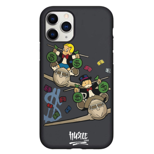 Чохол Hustle Case Monopoly Plane Black для iPhone 13 Pro