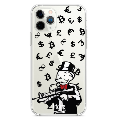Прозрачный чехол Hustle Case Monopoly AK Clear для iPhone 13 Pro Max