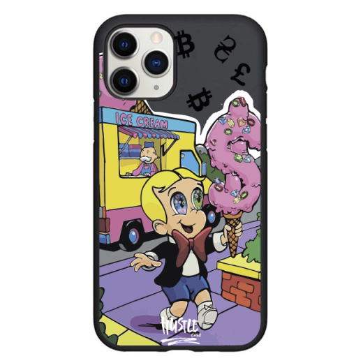 Чехол Hustle Case Monopoly Richie Rich Ice Cream Black для iPhone 13 Pro Max