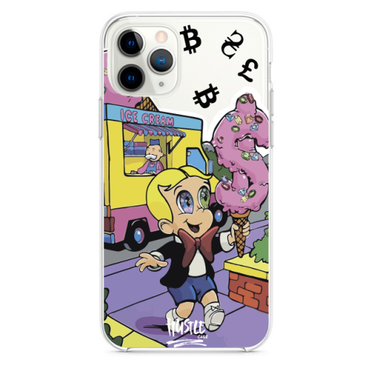 Прозрачный чехол Hustle Case Monopoly Richie Rich Ice Cream Clear для iPhone 13 Pro