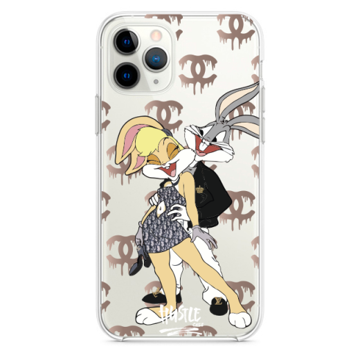Прозрачный чехол Hustle Case Bucks Bunny Love Clear для iPhone 13 Pro