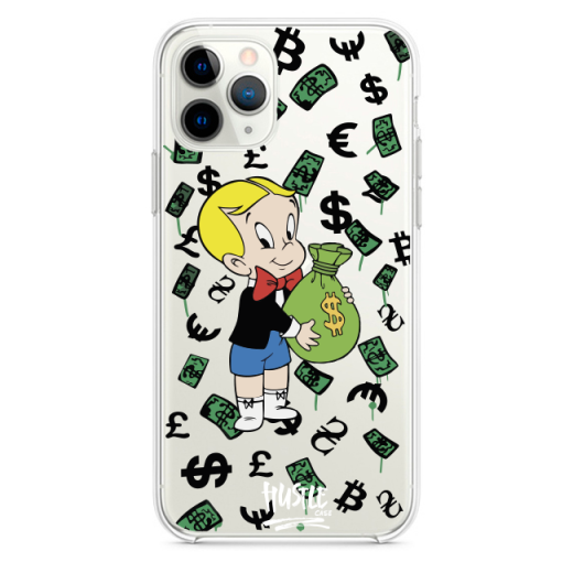 Прозрачный чехол Hustle Case Monopoly Richie Rich Clear для iPhone 13 Pro Max