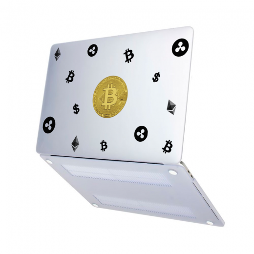 Чохол-накладка Hustle Case Bitcoin Matte Clear для MacBook Pro 13" (M1| M2 | 2020 | 2022)