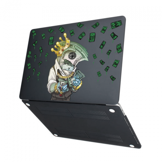 Чехол-накладка Hustle Case Mr.Bucks Black для MacBook Pro 13" (M1| M2 | 2020 | 2022)