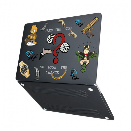 Чохол-накладка Hustle Case Take The Risk Black для MacBook Air 13" (M1 | 2020 | 2019 | 2018)